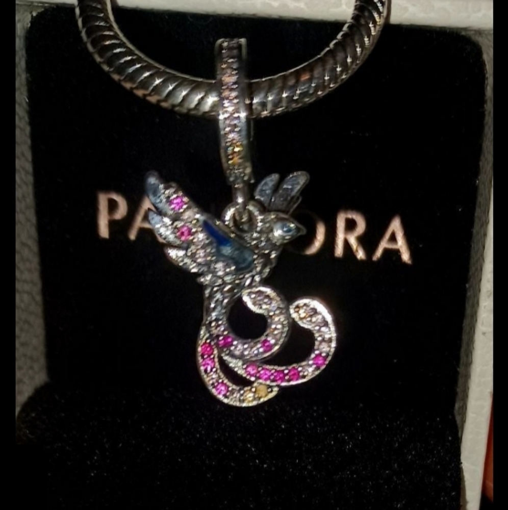 NWT Pandora Chinese Mythical Phoenix Dangle Charm Sterling Silver